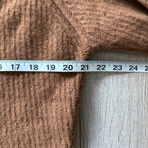 The Simple Folk Wool Maple Brown Knit Hoodie Sweater Womens XS Cabincore Scandi - Picture 6 of 15